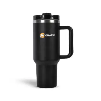 GRAZIE 40 oz Insulated Stainless Steel