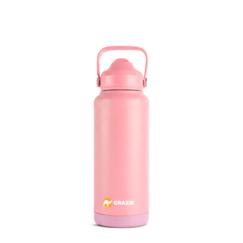 GRAZIE 32 oz Insulated Water Bottle – Stainless Steel